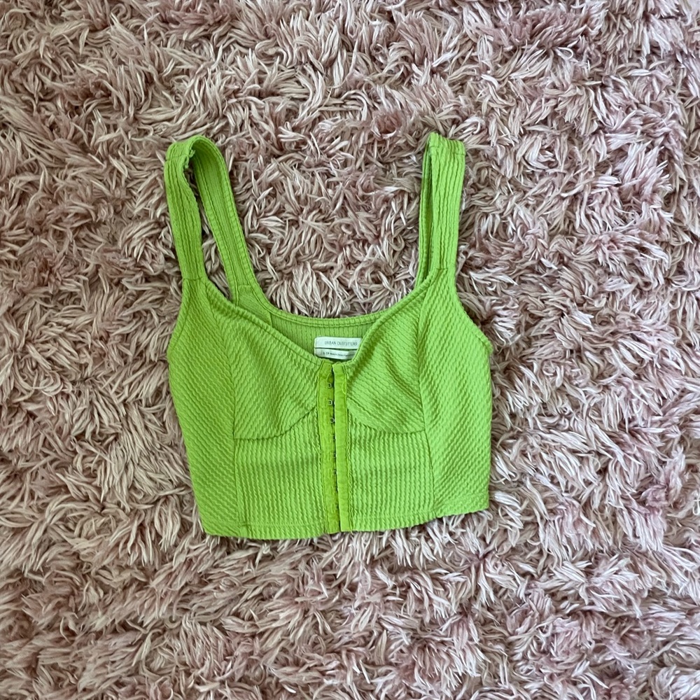 green UO eye hook top